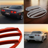 C5 Corvette Color Match Rear Tail Light Grills - (White and Red next to Vettes)