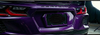 C8 Corvette Color Match Boomerang License Plate Frame - Purple Frame on Purple Vette