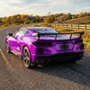 C8 Corvette Rear Diffuser - Carbon Flash on Purple Vette
