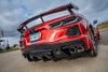 C8 Corvette Rear Corner Diffusers - Carbon Mist Metallic (zoom rear view)