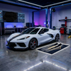 C8 Corvette Carbon Flash Side Skirts - Pair (White Vette)