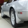 C4 Corvette Color Match Splash Guards - zoom on rear guards