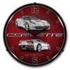 C7 Corvette Blade Silver Clock