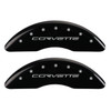 Z06/GS Corvette Brake Caliper Covers - Black (front)
