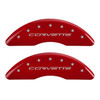 Z06/GS Corvette Brake Caliper Covers - Red (front)