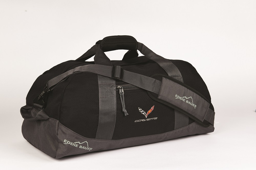 C7 Corvette Black Duffle Bag | Corvette Depot