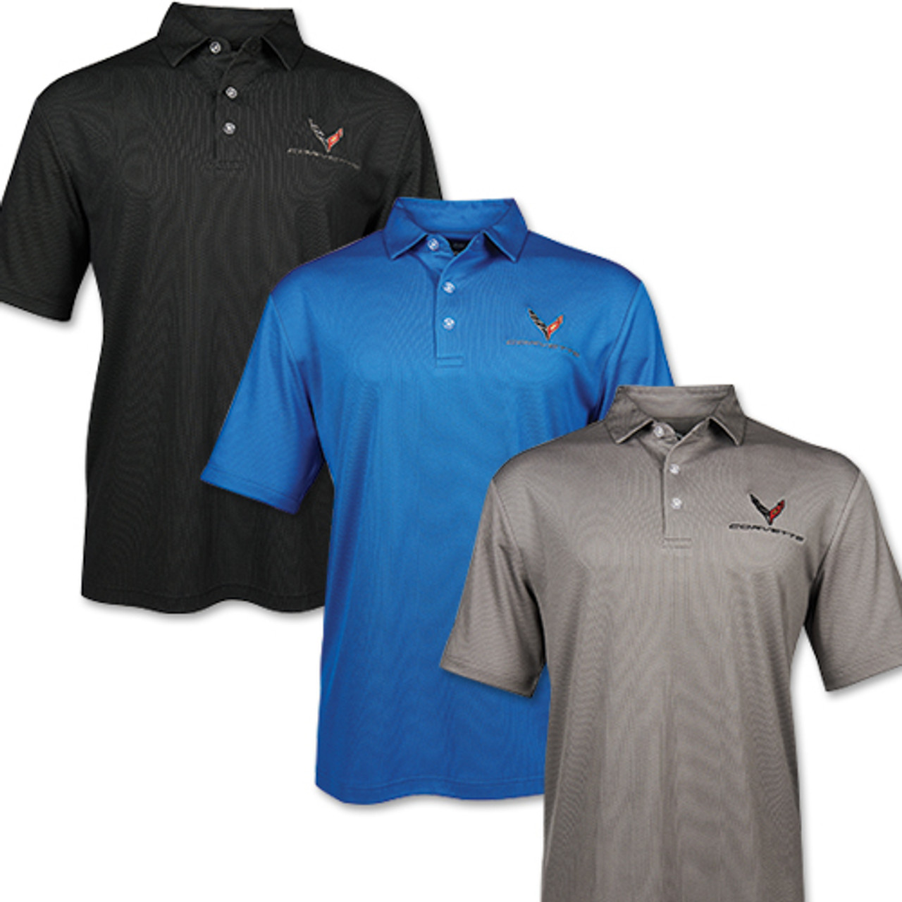 C8 Corvette Callaway Birdseye Polo Shirts