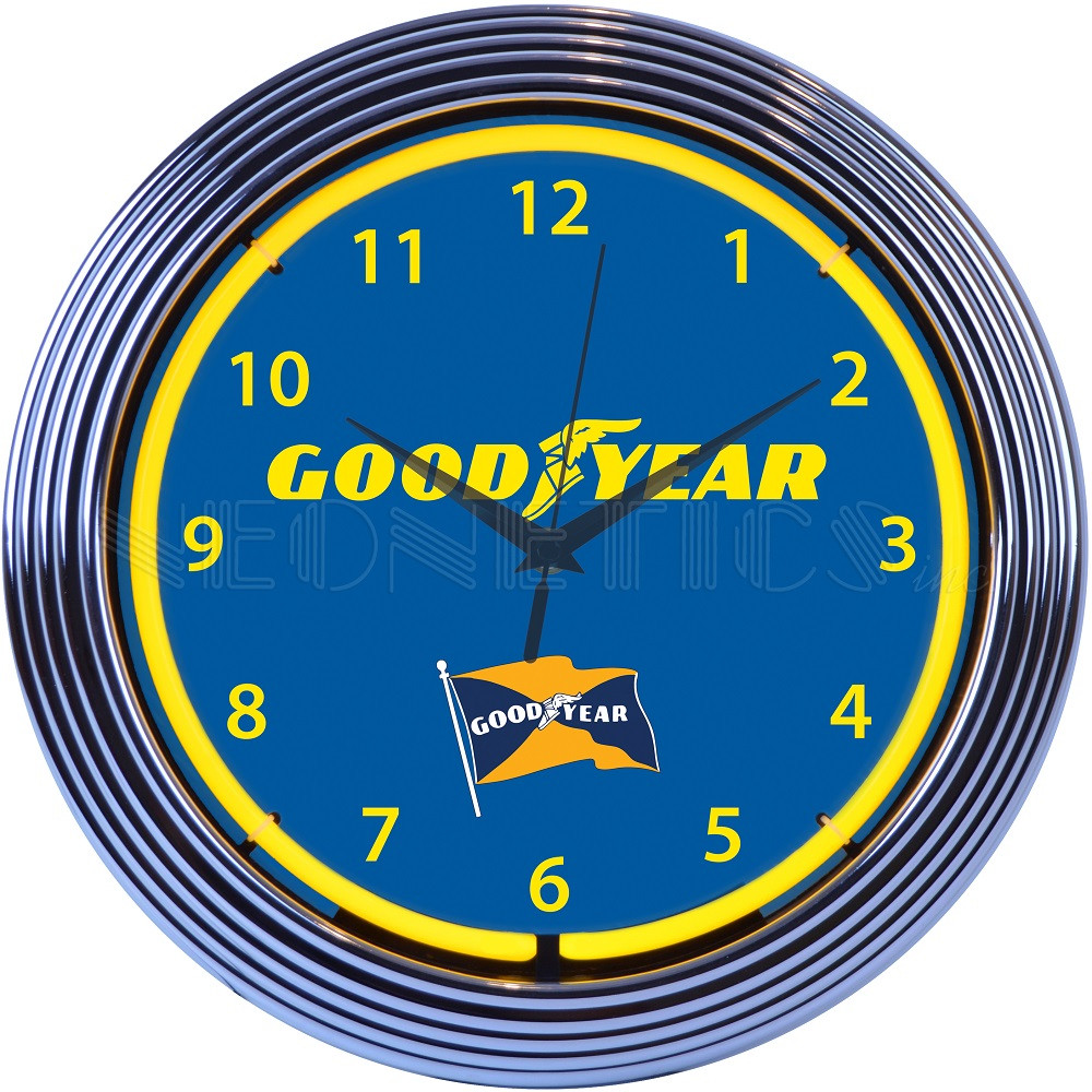 Neonetics Goodyear Tires Neon Clock - Thumbnail 2