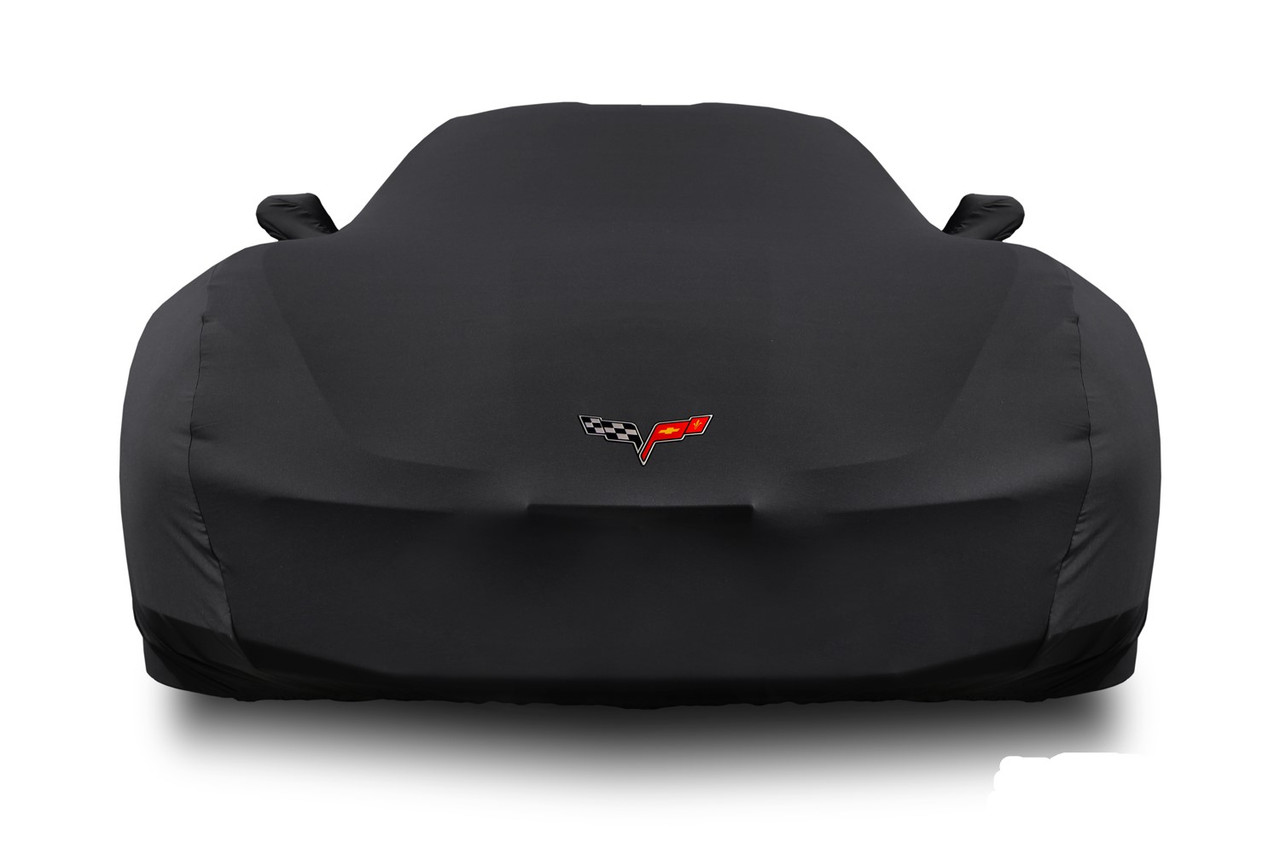 C6 Corvette Super Stretch Indoor Car Cover (front)