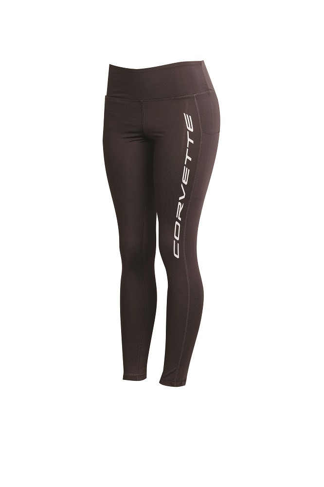 Women's Corvette Script Luna Leggings - Gray