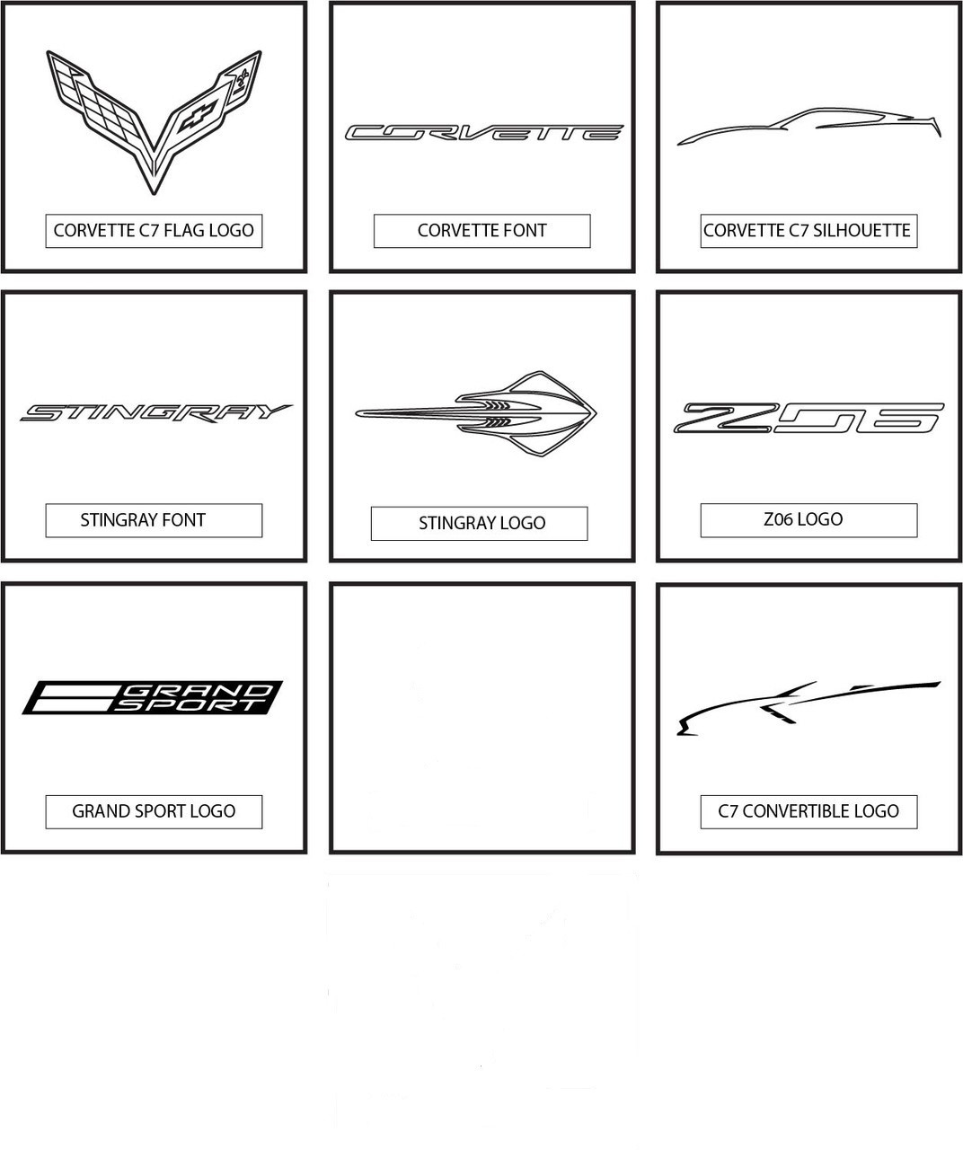 C7 Corvette Logo Options