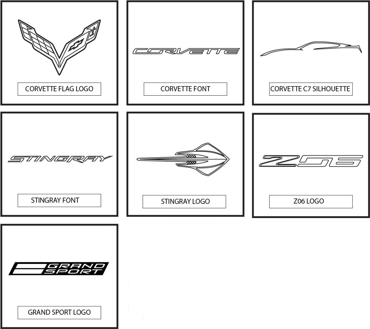 Corvette Logo Options