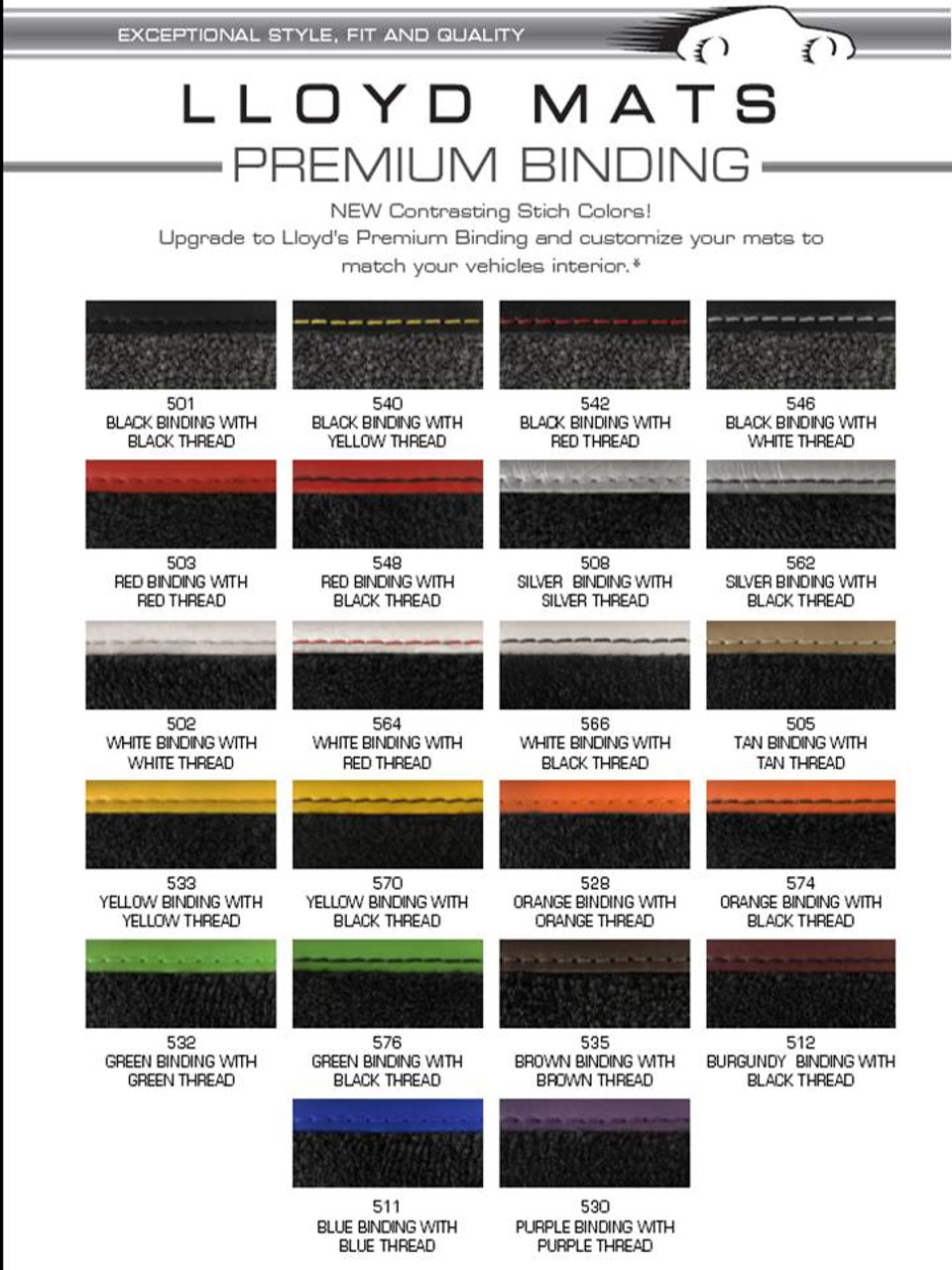 Premium Binding Colors