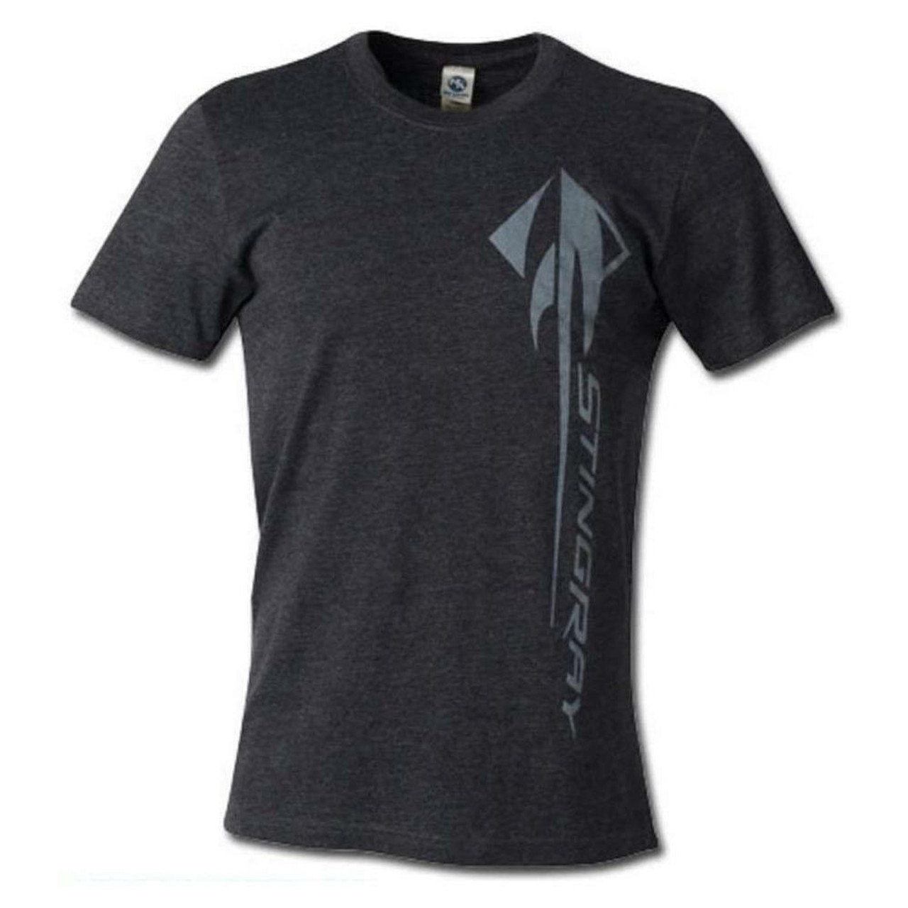 C7 Corvette Vertical Stingray Heather Black T-Shirt