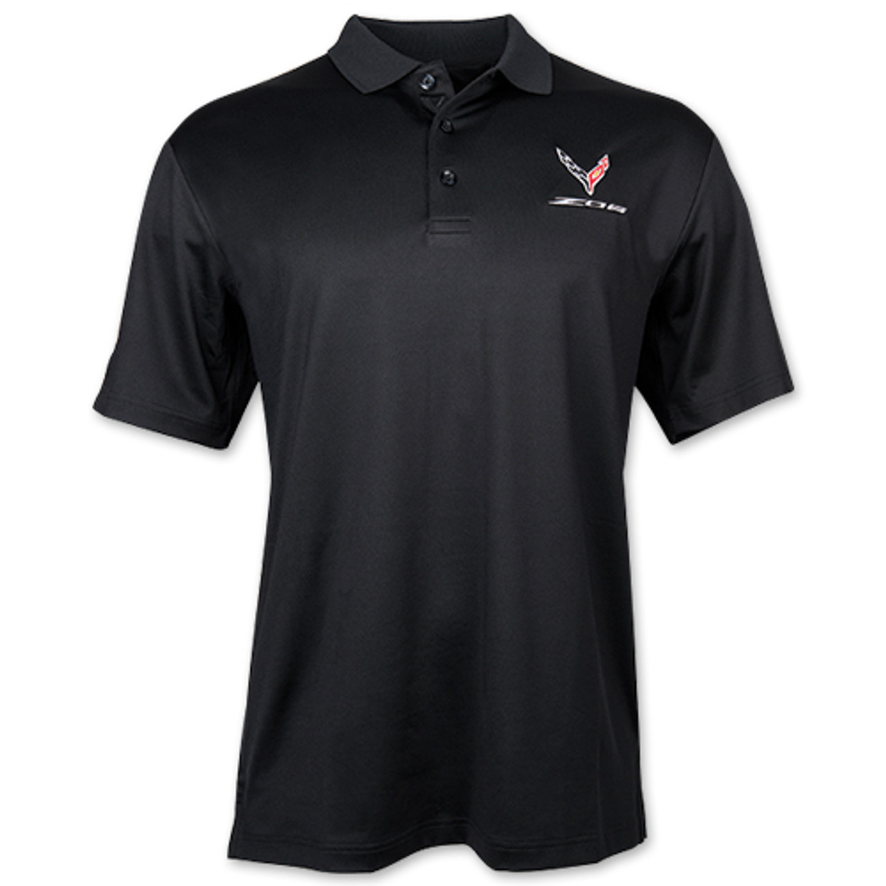 C8 Corvette Z06 Callaway Opti-Dri Black Polo Shirt