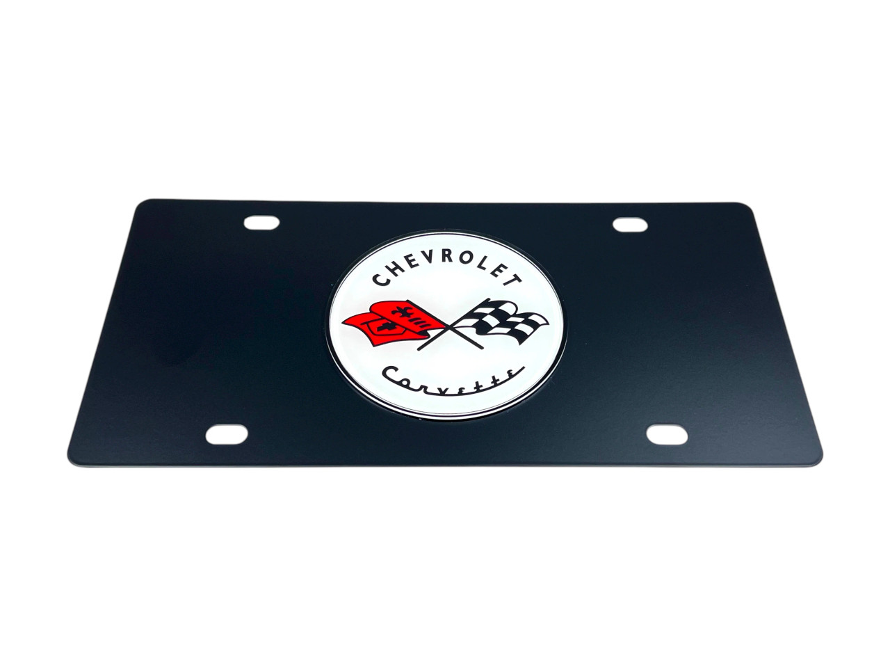 C1 Corvette Carbon Stainless Steel License Plate