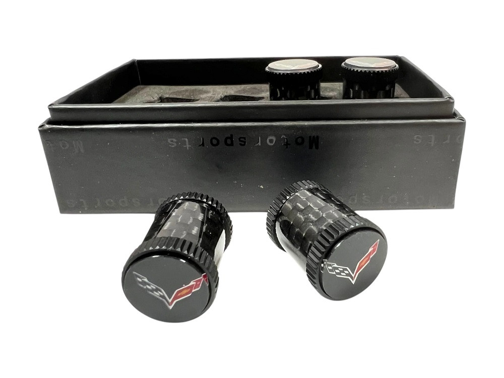 C7 Corvette Carbon Fiber Valve Stem Caps (out of box)