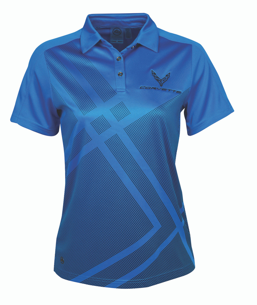 Women's C8 Corvette Stormtech H2X-Dri Polo Shirt - blue