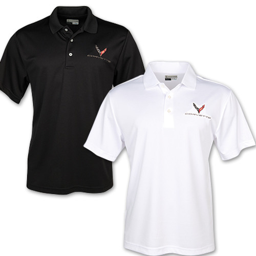 C8 Corvette PGA Airflux Performance Polo Shirt