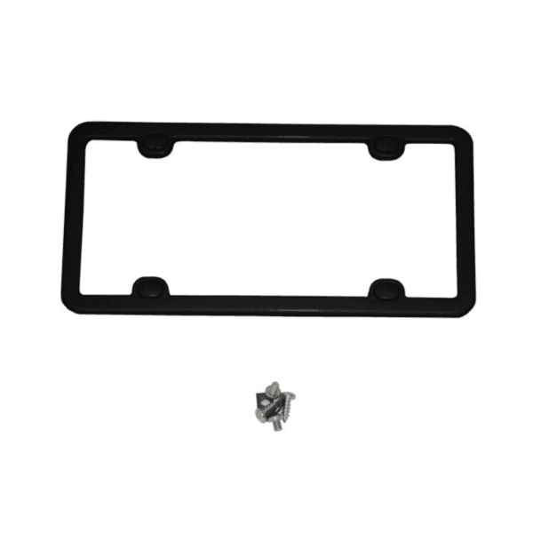 C6 Corvette Painted Licensed Plate Frames - black