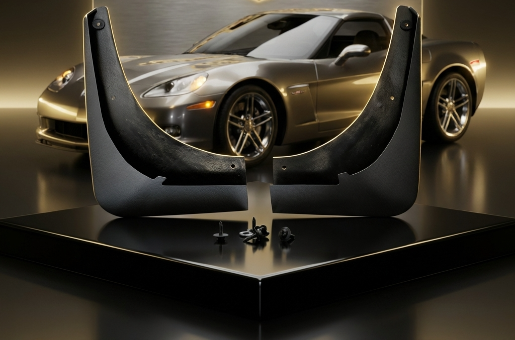 C6 Corvette Color Match Splash Guards - zoom in