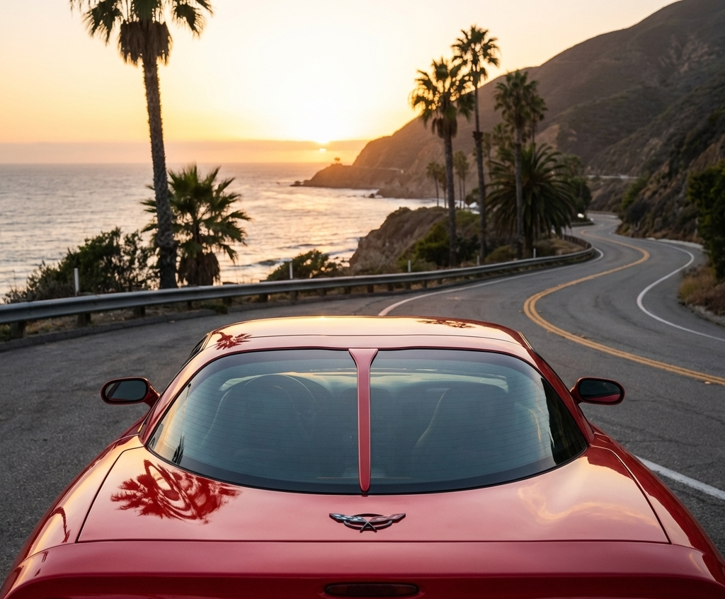 C5 Corvette Color Match Split Window Trim - zoom in