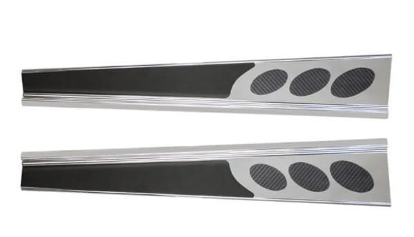 C5 Corvette Door Sill Covers - (Chrome)