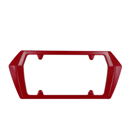 C7 Corvette Color Match Boomerang License Plate Frame - Red