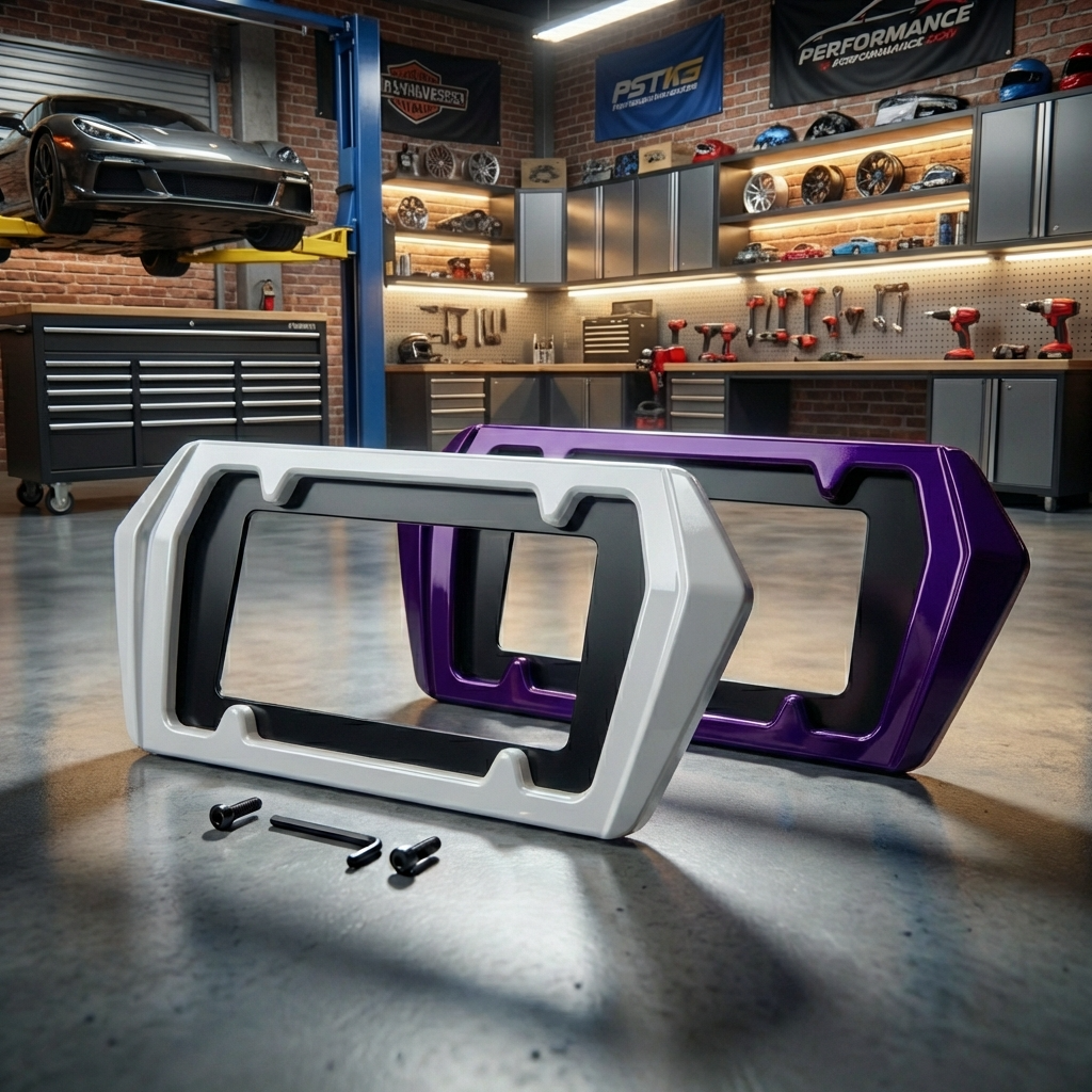 C8 Corvette Color Match Splash Guards - Silver and Purple samples