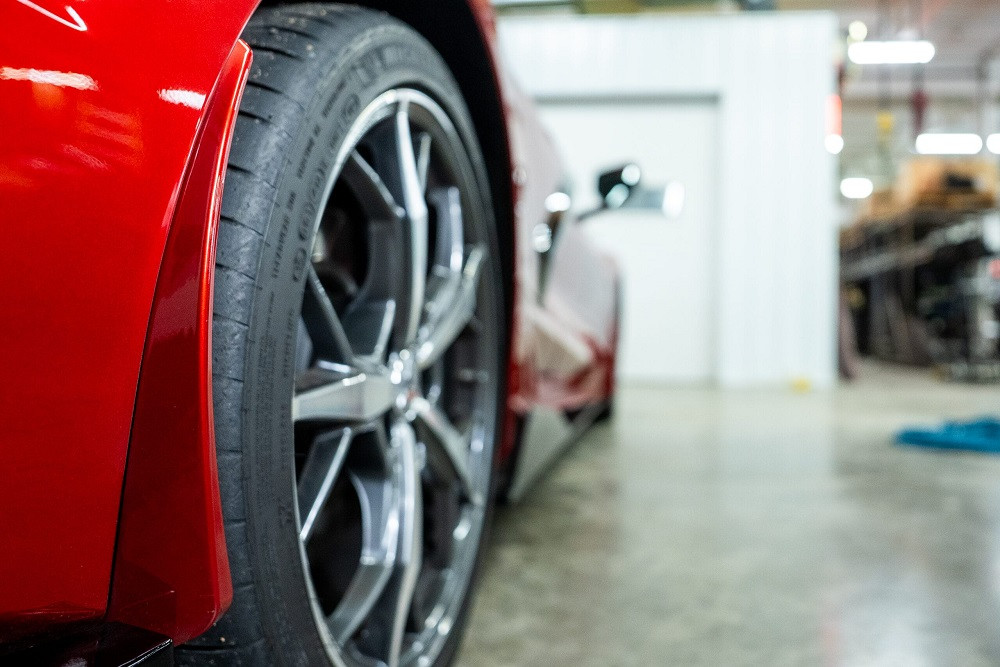 C8 Corvette Color Match Splash Guards - Front alt