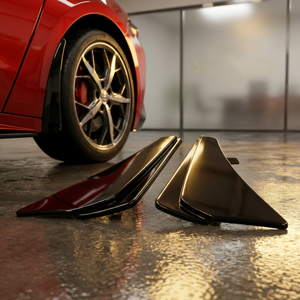 C8 Corvette Color Match Splash Guard - showroom shot