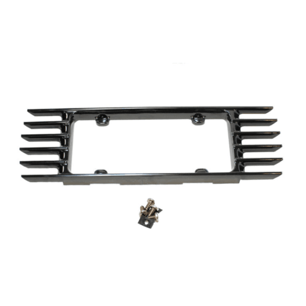 C4 Corvette Color Match Rear Phantom License Plate Frame - Black