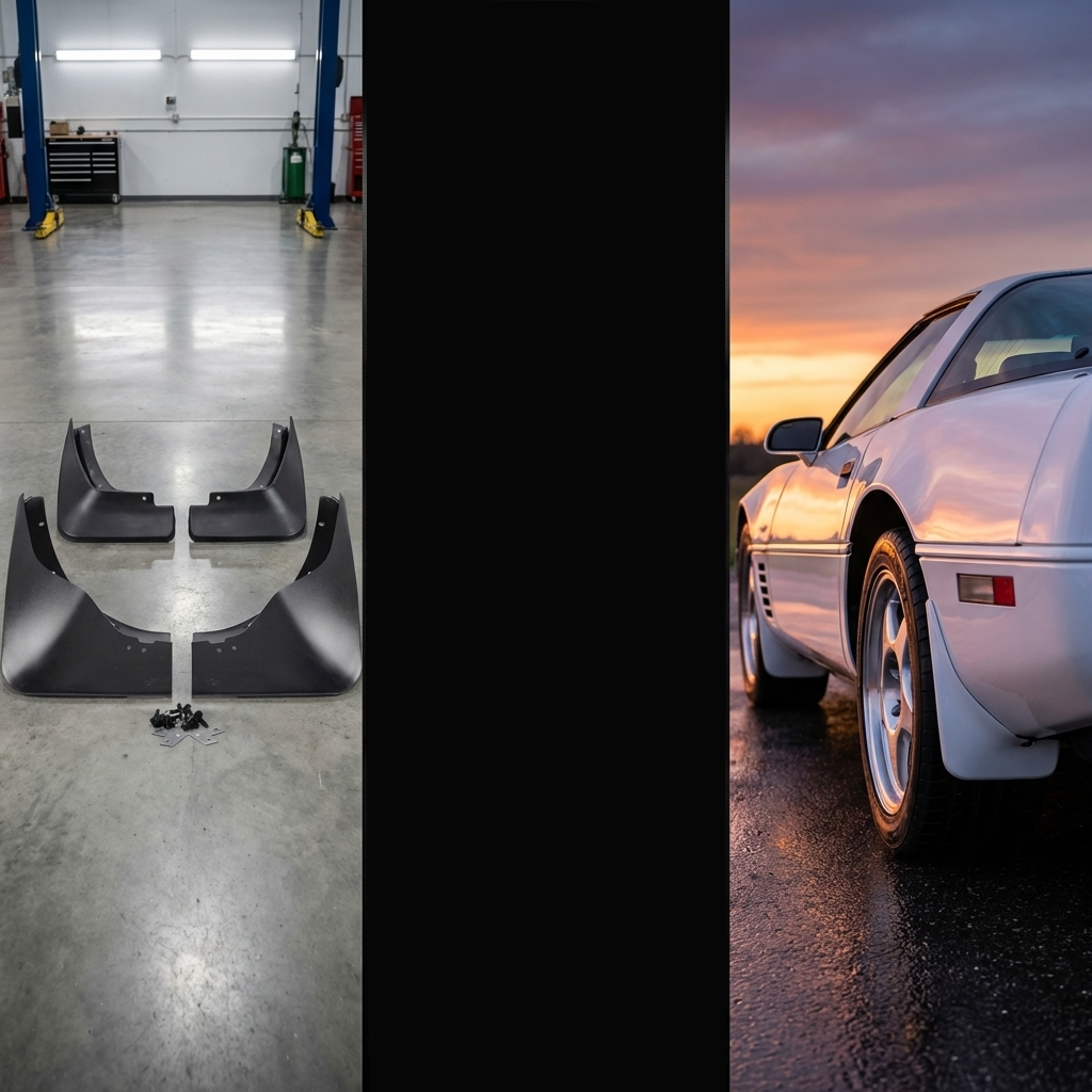 C4 Corvette Color Match Splash Guards - collage