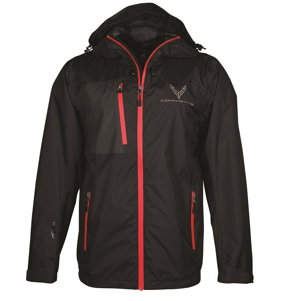 C8 Corvette Stormtech Olympia Lightweight Black Jacket (black/red)