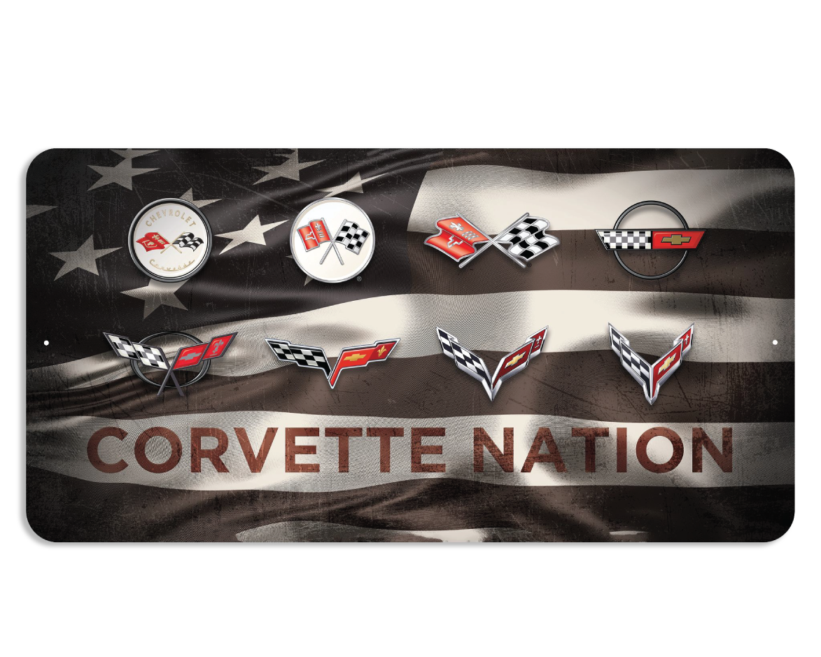 Corvette Nation Metal Print