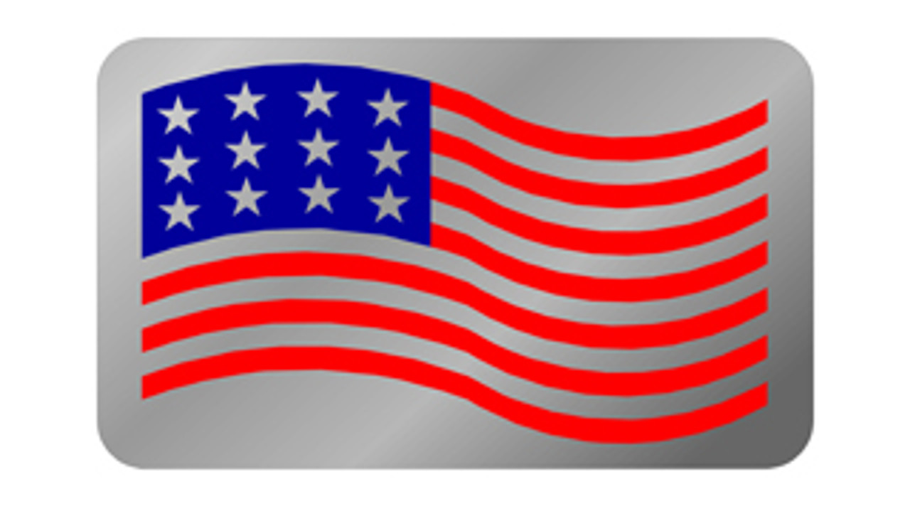 C5 Corvette American Flag Plate