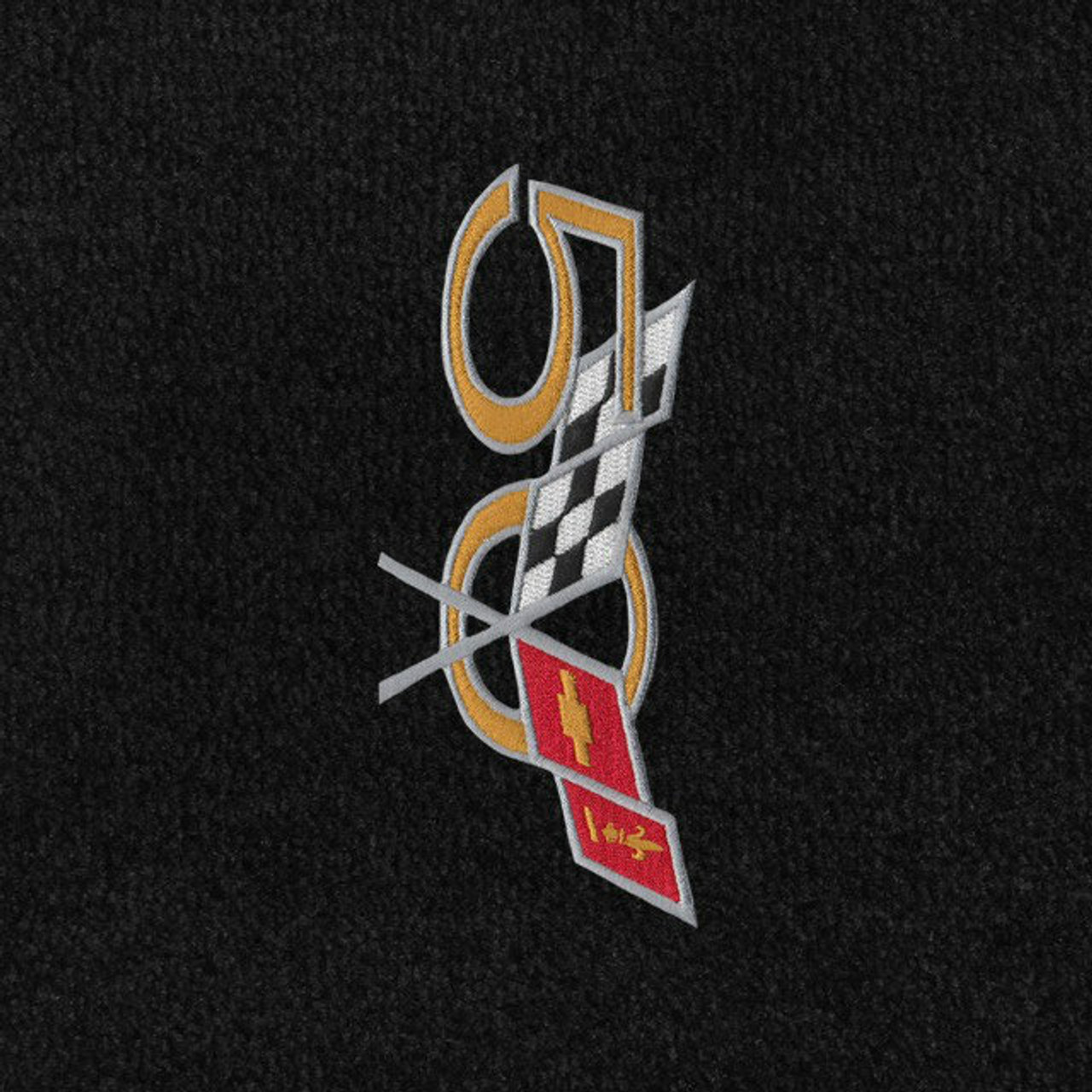 C5 Corvette 50th Anniv Logo Sideways