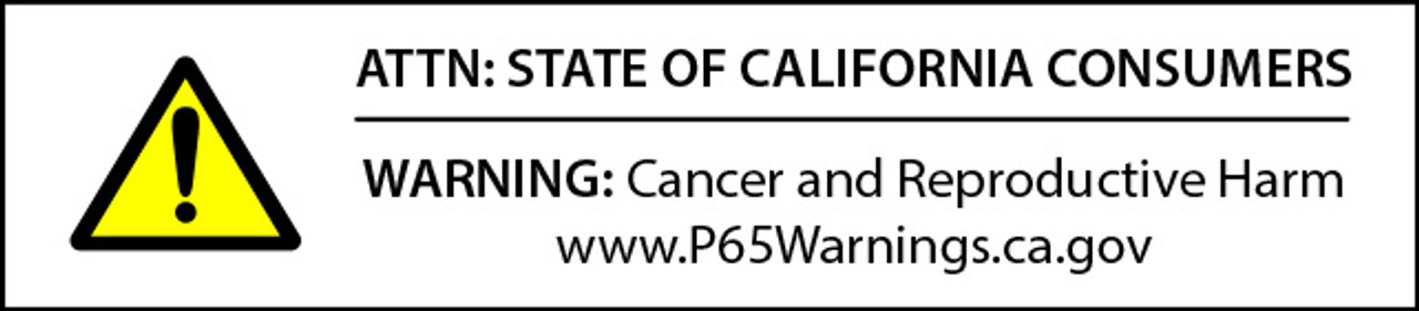 California Prop 65 Warning