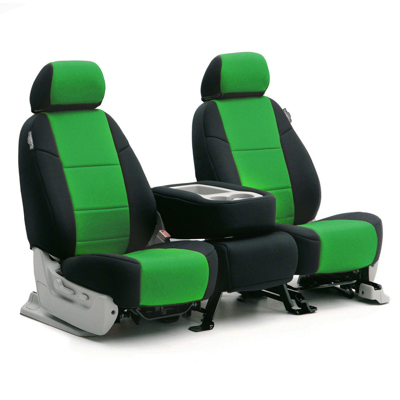 Black/Synergy Green Neoprene Sample Seats