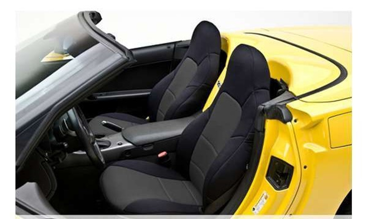 C6 Corvette Black/Gray Seat Cover