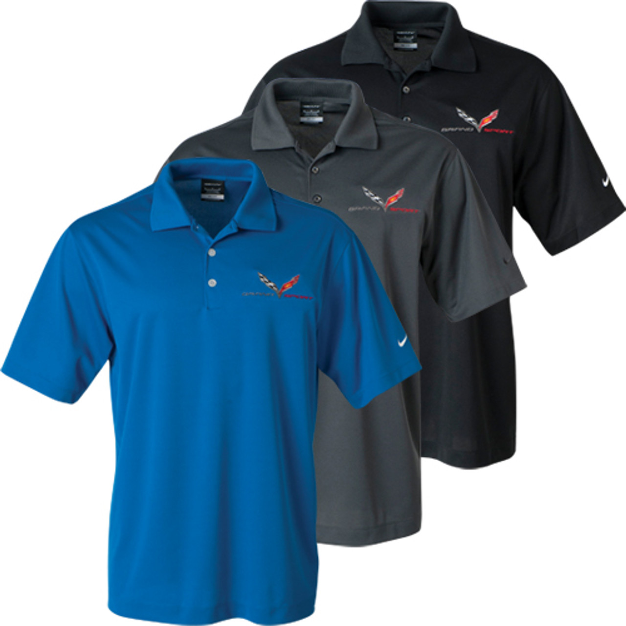 C7 Corvette Grand Sport Nike Polo Shirts