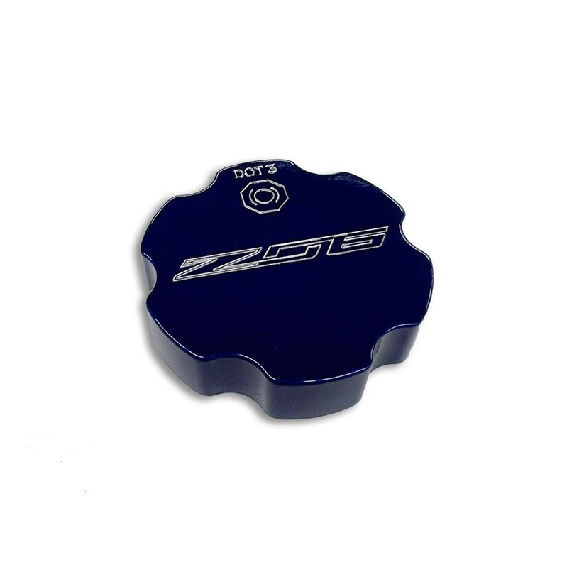 C7 Corvette Billet Color Match Brake Fluid Cap Cover - Z06 Logo