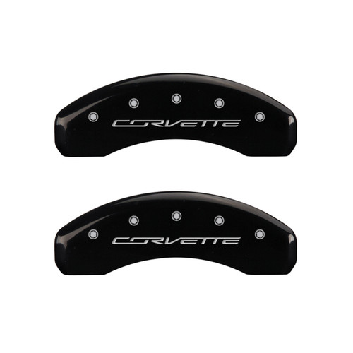 Corvette Brake Caliper Cover Black (back)