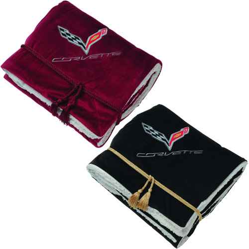 C7 Corvette Faux Lambs Wool Blanket
