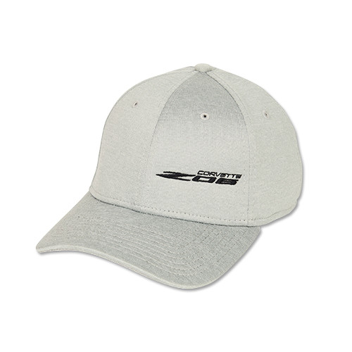 C8 Corvette Z06 Flex Fit Performance Heather Gray Hat - L/XL