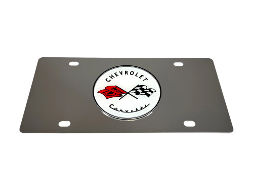 C1 Corvette Stainless Steel License Plate