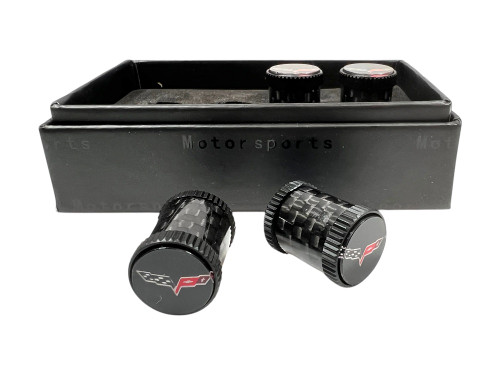 C6 Corvette Carbon Fiber Valve Stem Caps (out of box)