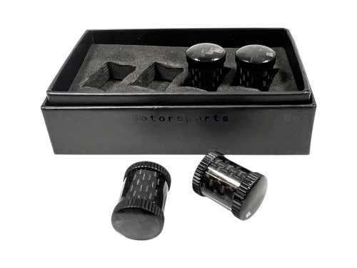 Carbon Fiber Valve Stem Caps (alt view)