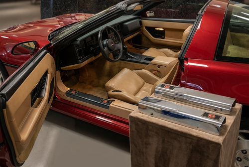 C4 Corvette Door Sill Covers - both black and chrome with Vette