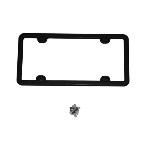C6 Corvette Painted Licensed Plate Frames - black